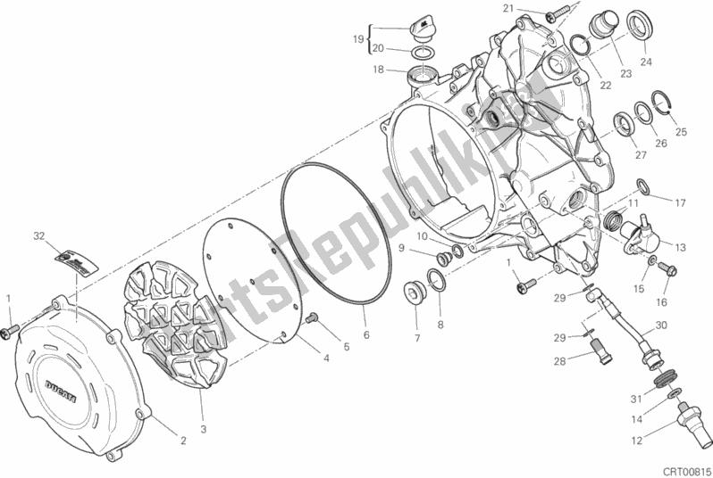 Toutes les pièces pour le Couvercle D'embrayage du Ducati Superbike Panigale V4 S Thailand 1100 2019